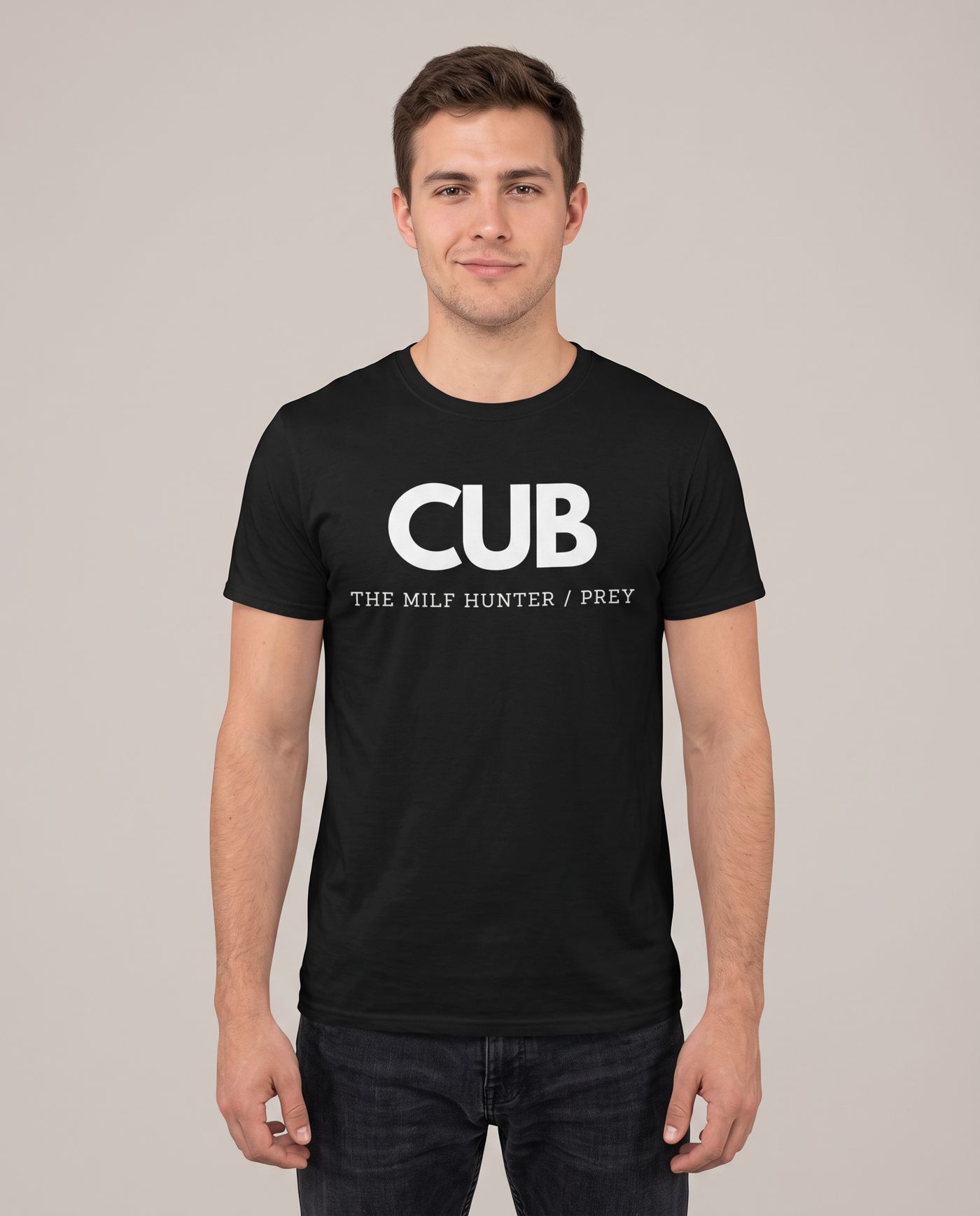 CUB The Milf Hunter / Prey tee studio shot